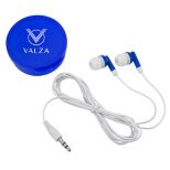 Ear Buds in Round Plastic Case