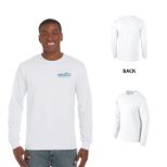 Gildan Ultra Cotton Classic Fit Adult Long Sleeve T-Shirt, 6 oz. - White
