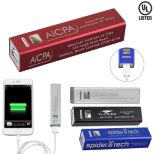 UL Listed Aluminium 2200 mAh Lithium Ion Portable Power Bank Charger