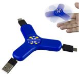 3-in-1 Cell Phone Charging Cable Spinner
